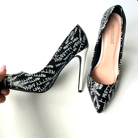 Black Stiletto leather heel - Picture 3 of 4